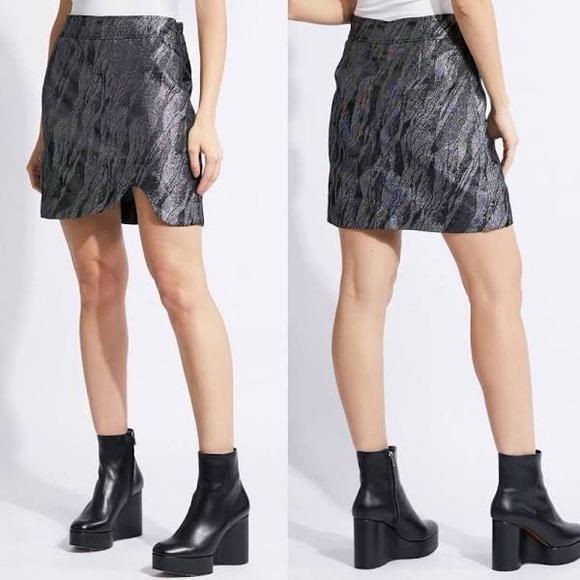 Ganni Assymetrical Jacquard Mini Skirt - Picture 4 of 4